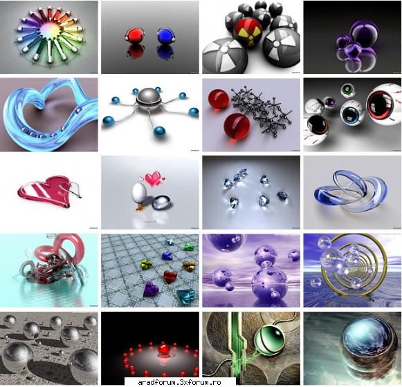 3D Objects Wallpapers - admin - Poze diverse